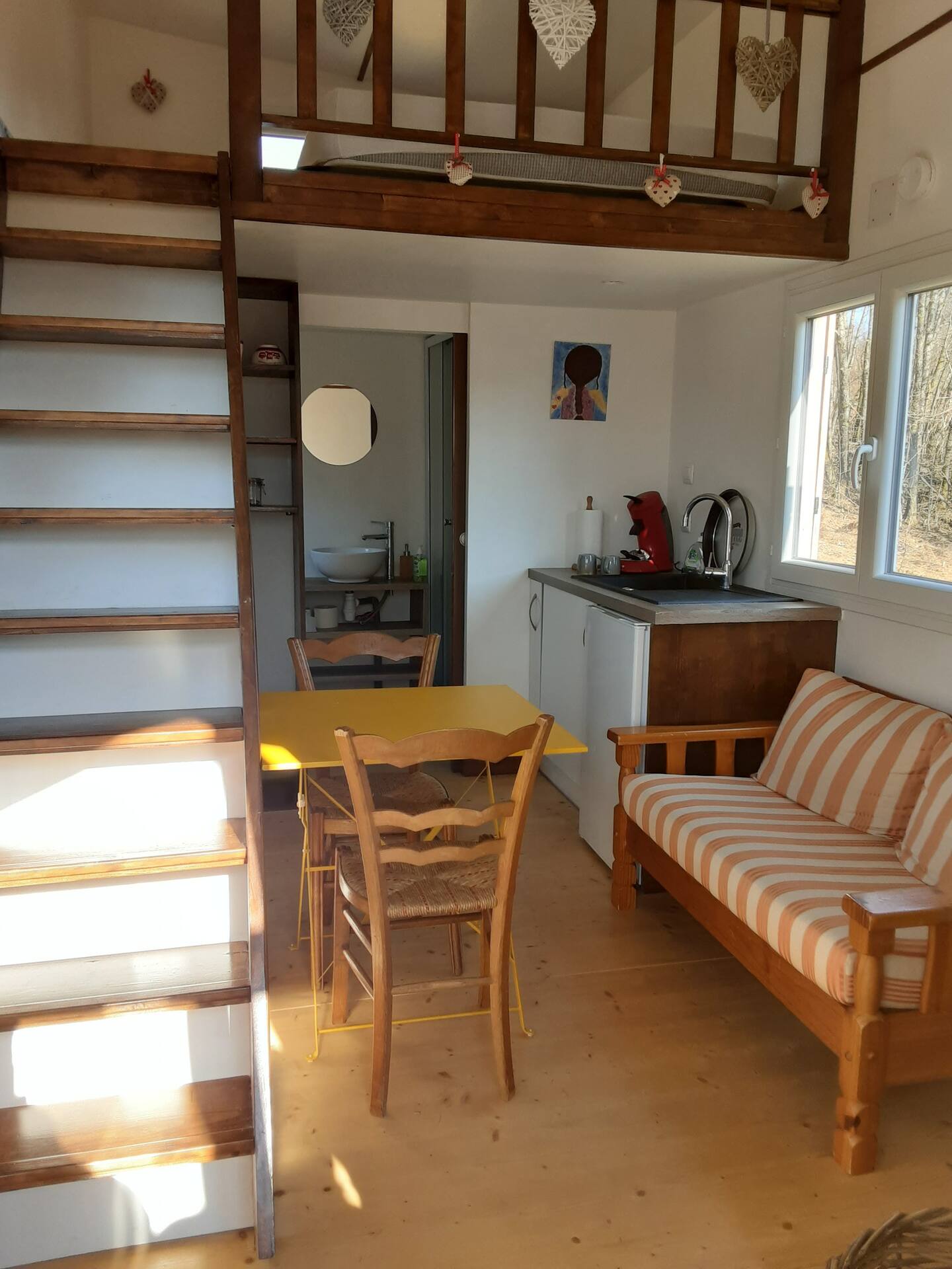 Tiny house avec étang  en Haute-Saône 
