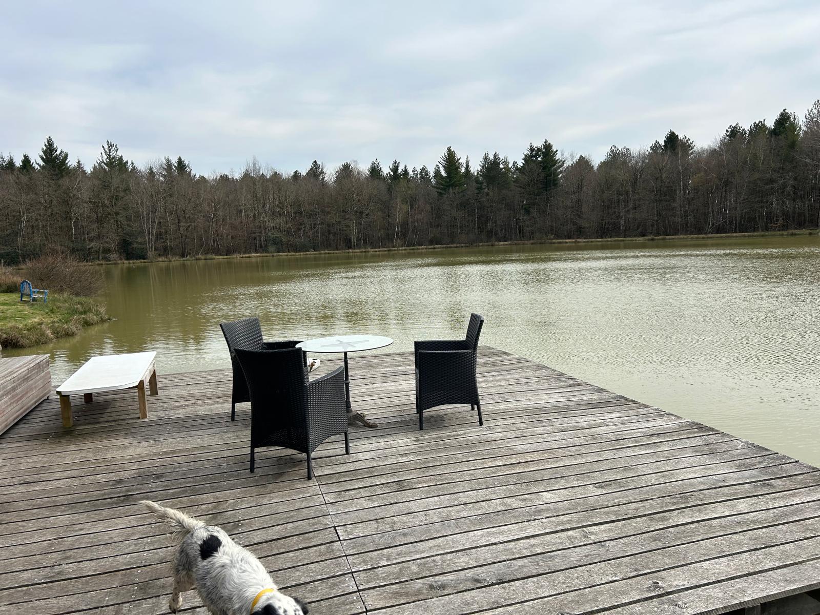 Chalet avec étang privé au cœur d’une propriété de 10 hectares 