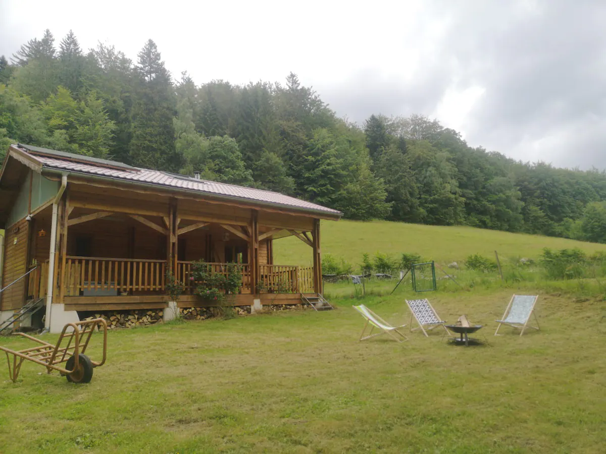 Chalet et étang près de Gérardmer 