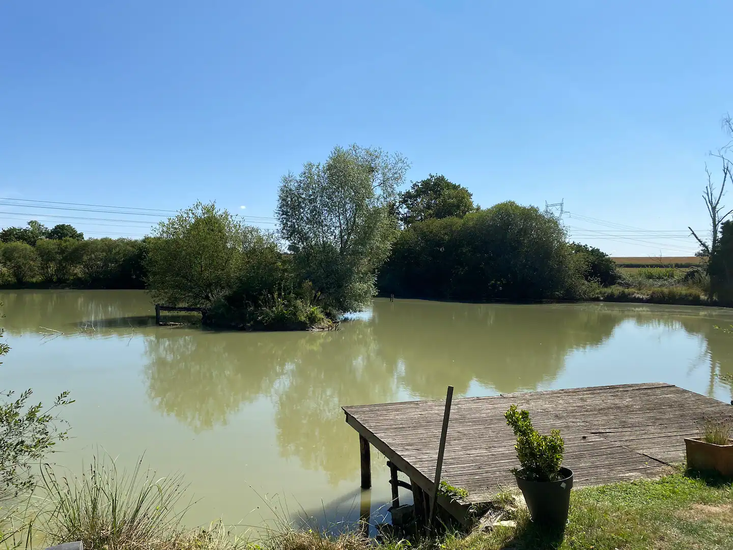 Cottage avec étang et son île en pleine nature 