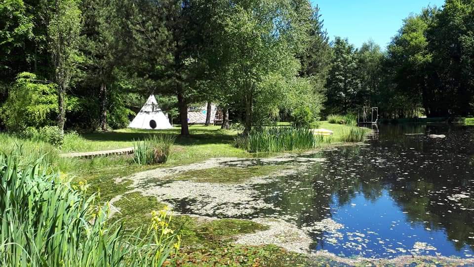 Petit étang pour camper en Bretagne 